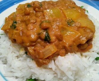 Easy lentil and coconut curry