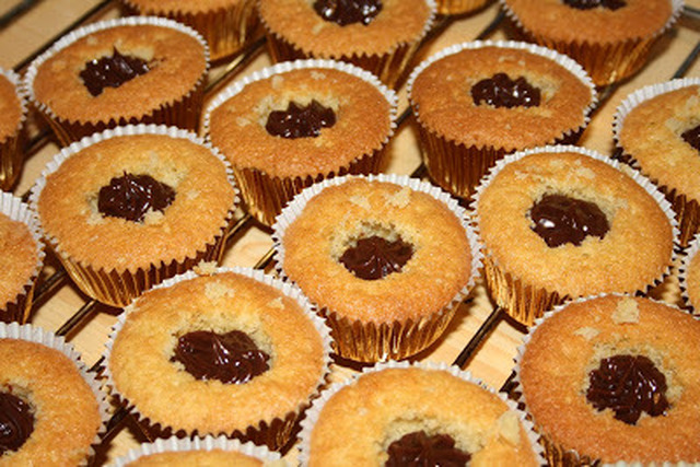 Cupcakes med baileys- og sjokoladeganache - Oppskrift