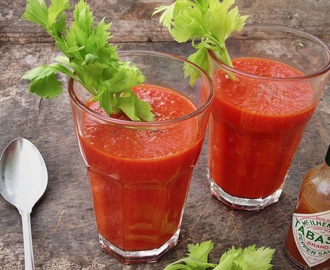 Bloody Mary soep, oftewel pittige tomatensoep