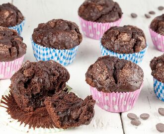 Pure chocolade muffins