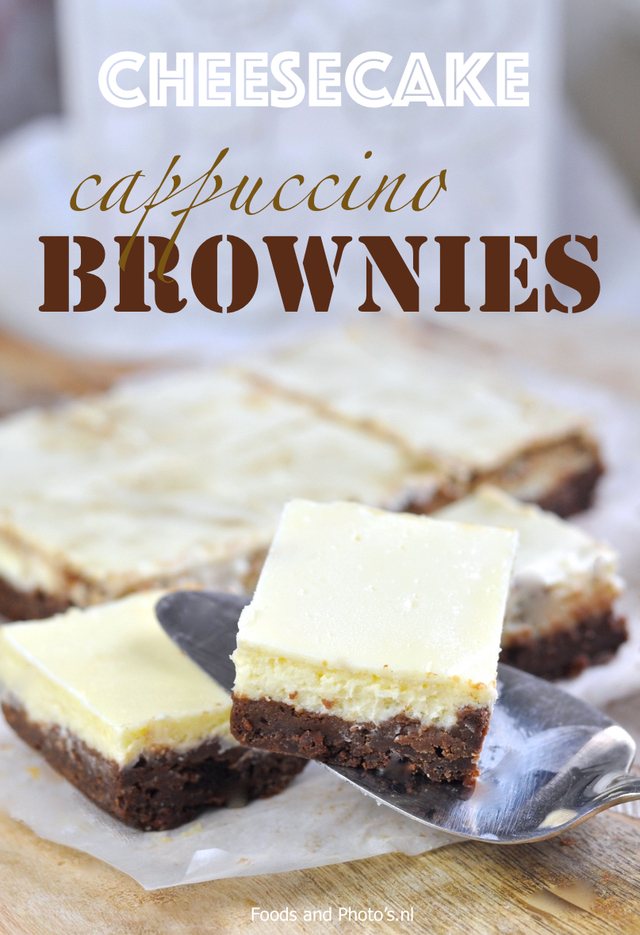 Cheesecake cappuccino brownies