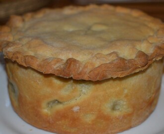 Hot water crust pastry pie