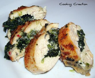 Cooking Creation: Cajun Chicken Stuffed with Pepper Jack Cheese & Spinach