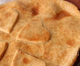 Gluten free leek and potato pie