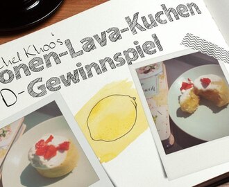 Zitronen-Lava-Kuchen und Gewinnspiel von Rachel Khoo