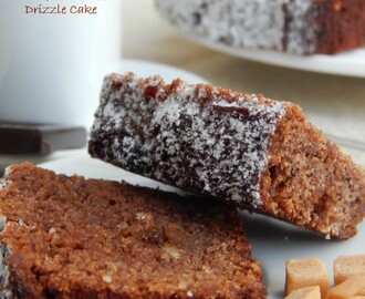 Chocolate, Fudge and Espresso Coffee Drizzle Cake