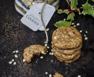 Preparato per cookies al cioccolato, fiocchi d’avena e arachidi #regali di Natale homemade
