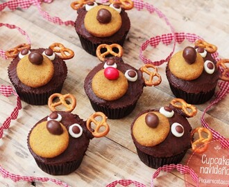 Dulces de Navidad, Â¡cupcakes de chocolate navideÃ±os!