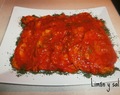 Filetes de lomo de cerdo con salsa de tomate