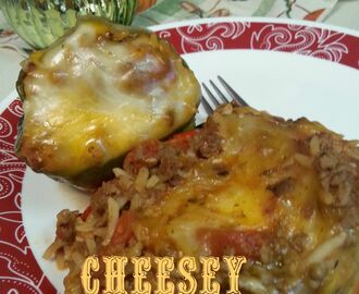 Cheesey Slow Cooker Stuffed Bell Peppers (Freezer Friendly Link)
