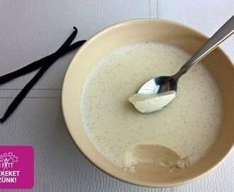 Tejmentes vaníliás krémtúró (paleo recept)