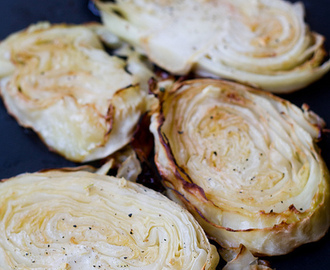 Oven roasted cabbage steaks recipe