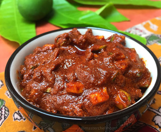 Mamadikaya Menthi Mukkalu | Andhra Style Cut Mango Pickle Recipe | Gluten Free and Vegan Recipe