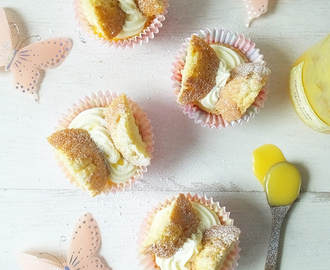 Orange Curd Butterfly Fairy Cakes