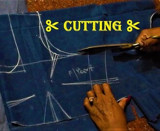 Saree blouse cutting tutorial in Kannada | ಸೀರೆ ಕುಪ್ಪಸ ಕತ್ತರಿಸುವ ಸರಳ ವಿಧಾನ - ಭಾಗ ೧ - YouTube