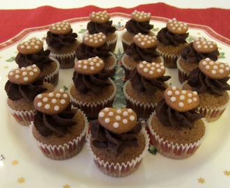 Suklaiset piparkakkukuppikakut / Chocolaty Gingerbread Cupcakes