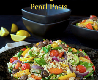 Mediterranean Roasted Vegetable & Pearl Pasta Salad