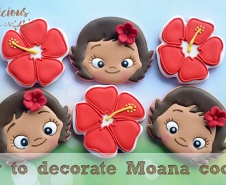 How to make BABY MOANA COOKIES ~ Step by Step Cookie Tutorial!