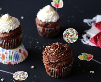 Cupcakes au gingembre, chocolat et mascarpone