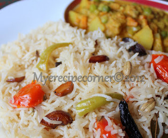 Brinji Rice recipe with Kurma