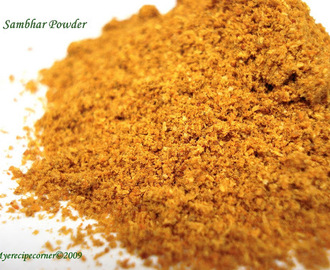 Sambar Powder( Podi) And Iyengar Sambar Powder.