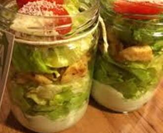 Salada Caesar no Potinho