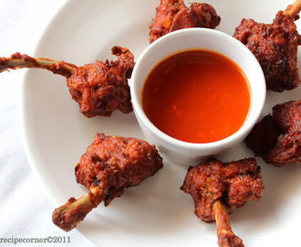 Indian Chicken lollipop with Hot garlic sauce