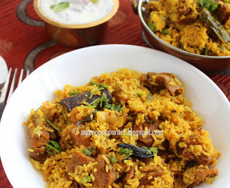 Dindigul Thalapakatti Biryani / Thalapakattu Mutton Biryani Recipe