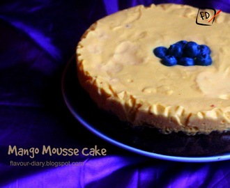Mango Mousse Chocolate Cake