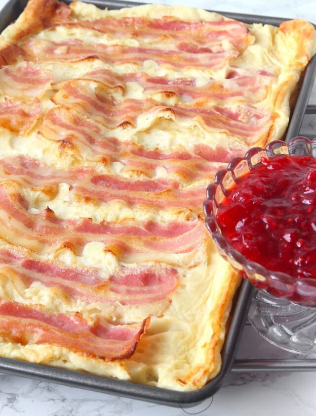 Ugnspannkaka med bacon