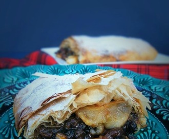 Pear and Mincemeat Strudel