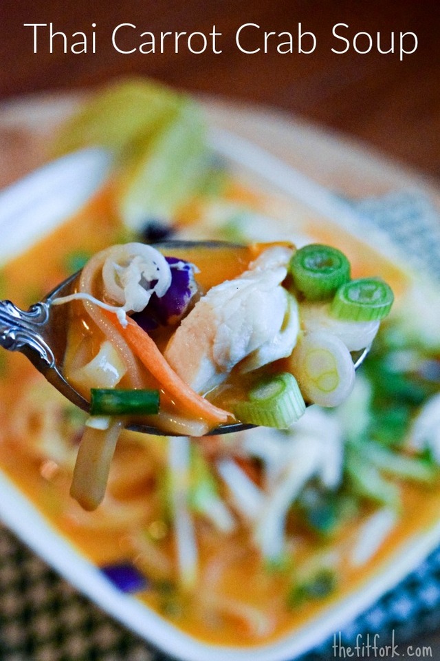 Thai Carrot Crab Noodle Soup + #KeepingFitFun
