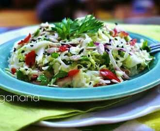 Salada de Repolho com Gergelim e Sementes de Girassol