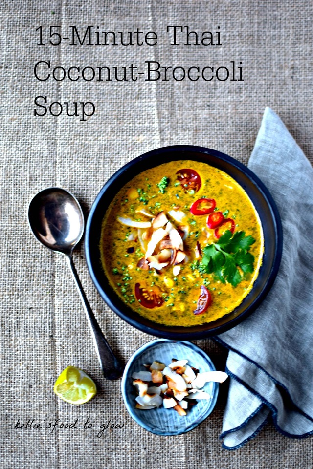 15-Minute Thai Coconut-Broccoli Soup Recipe