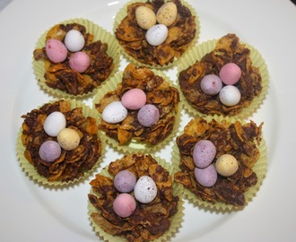 Chocolate Birds' Nests with Mini Eggs
