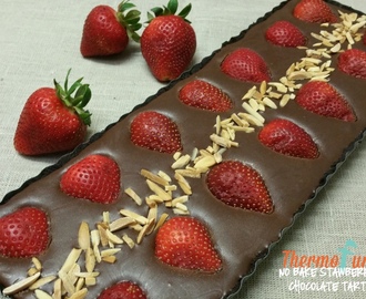 No Bake Strawberry Chocolate Tart Recipe