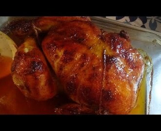Poulet rôti maison/دجاج محمر بالتوابل الموجودة في البيت مع الطريقة الصحي...