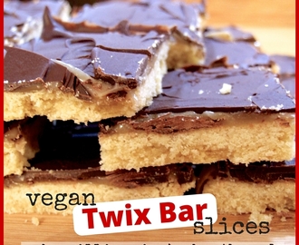Vegan twix bar slices – dairy-free millionaire’s shortbread
