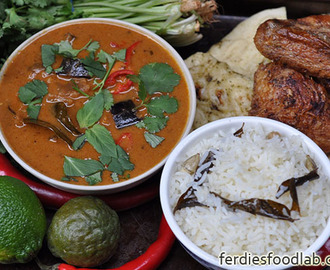 Recipe: Crispy Chicken & Red Vegetable Curry w/ Cardamom Rice