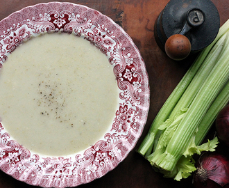 Celery, Apple and Blue Cheese Soup