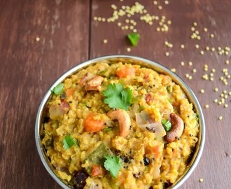 Thinai Arisi Sambar Sadham / Millet Sambar Bhat / Foxtail Millet Lentil Bhat