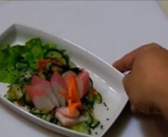 [VÍDEO] Como fazer salada de sunomono (comida japonesa)