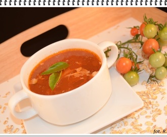 C - Zdrowa Pomidorowa - czyli zupa pomidorowa z płatkami owsianymi