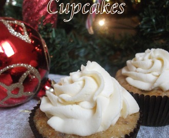 Mince Pie Cupcakes with Brandy Whipped Cream