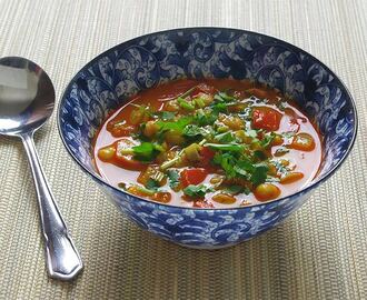 Moroccan vegetable & chickpea soup recipe