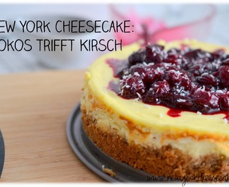 New York Cheesecake: Kokos trifft Kirsch - Ich backs mir mit Claretti