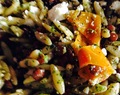 Parsley pesto orzo and lentil salad