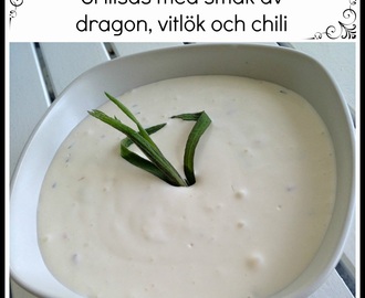 Grillsås med smak av dragon, vitlök och chili