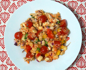 Salada Refrescante de Atum com Soja e Legumes - Peixes e Frutos do Mar no Coletivo Gastronômico