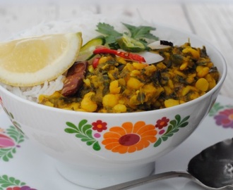 Mixed Tarka Dhal with Kale